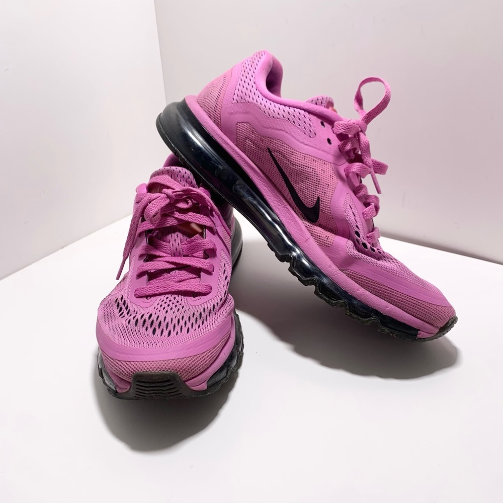 Nike Air Max 2014 Running Training Shoe Womens Size 10 Pink Black 621078-500
